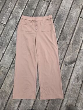 Halara DayStretch High Waisted Wide Leg Casual Pants Size XL Pink Beige